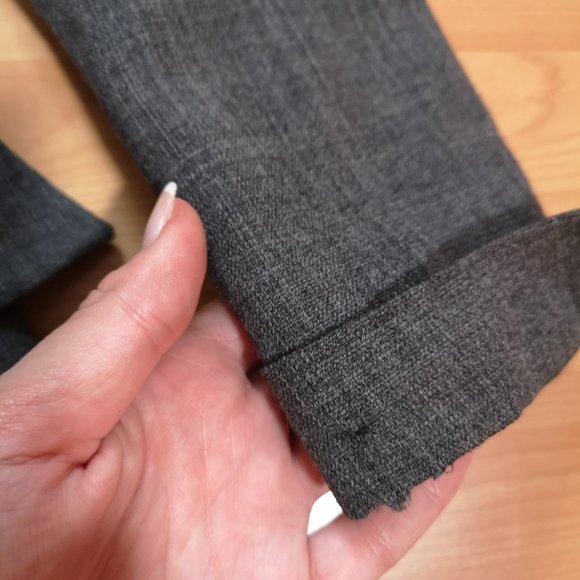 1940s Vintage Leopard Print Faux Fur Collar Suit Jacket Blazer Dark Gray Ladies - Picture 6 of 8